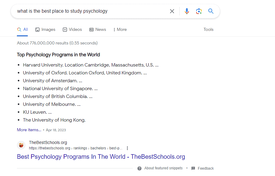 Same topic shown as a Featured Snippet.png