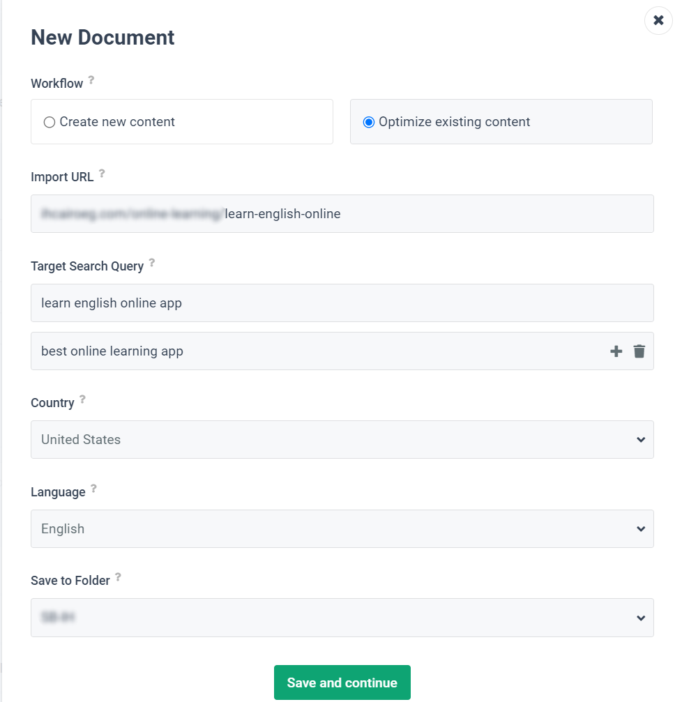 how to optimize content using Frase.io by selecting it on workflow 