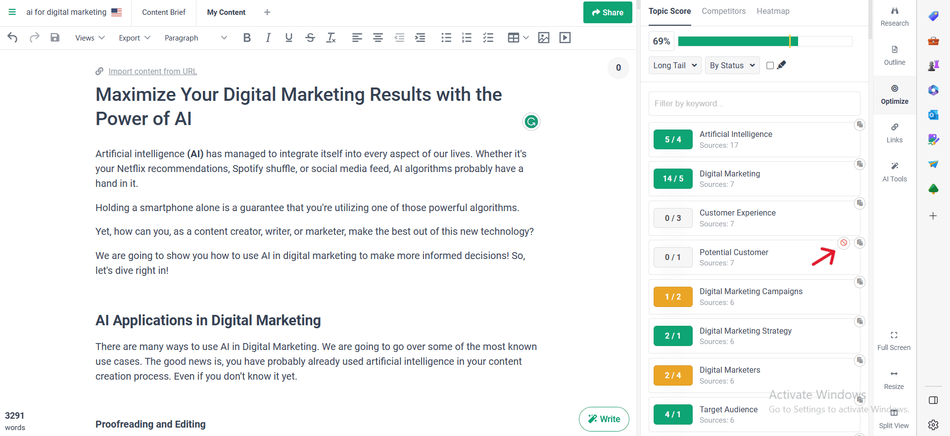 showing how to manage the blacklist topics in a screenshot 