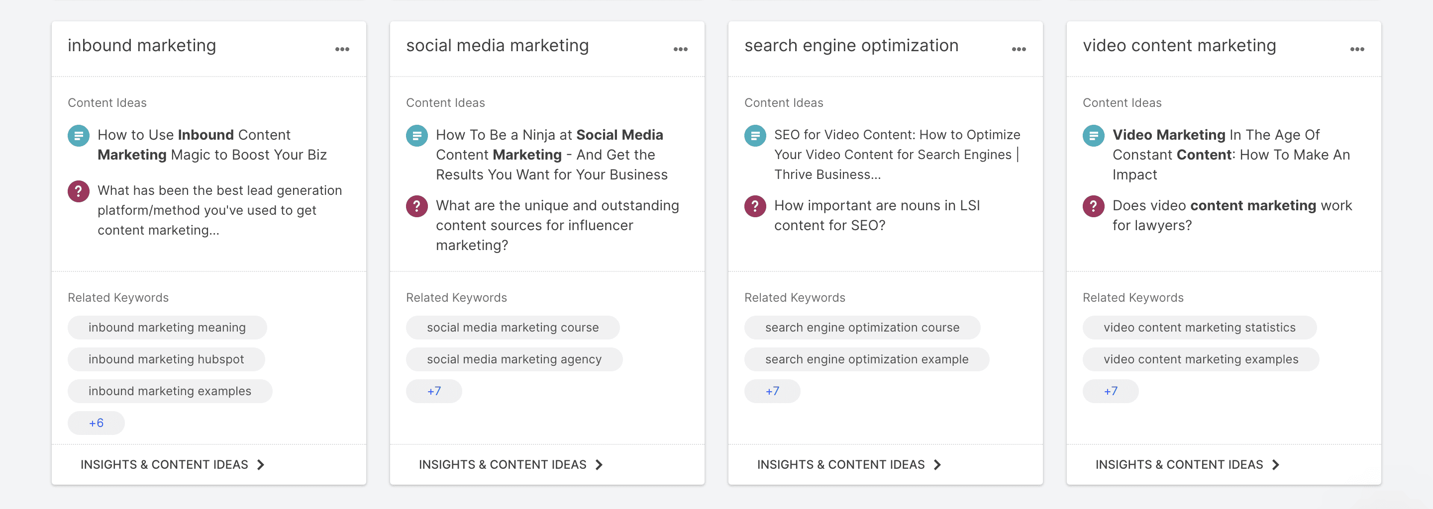 The broad, niche content that BuzzSumo's Topic Explorer offers 