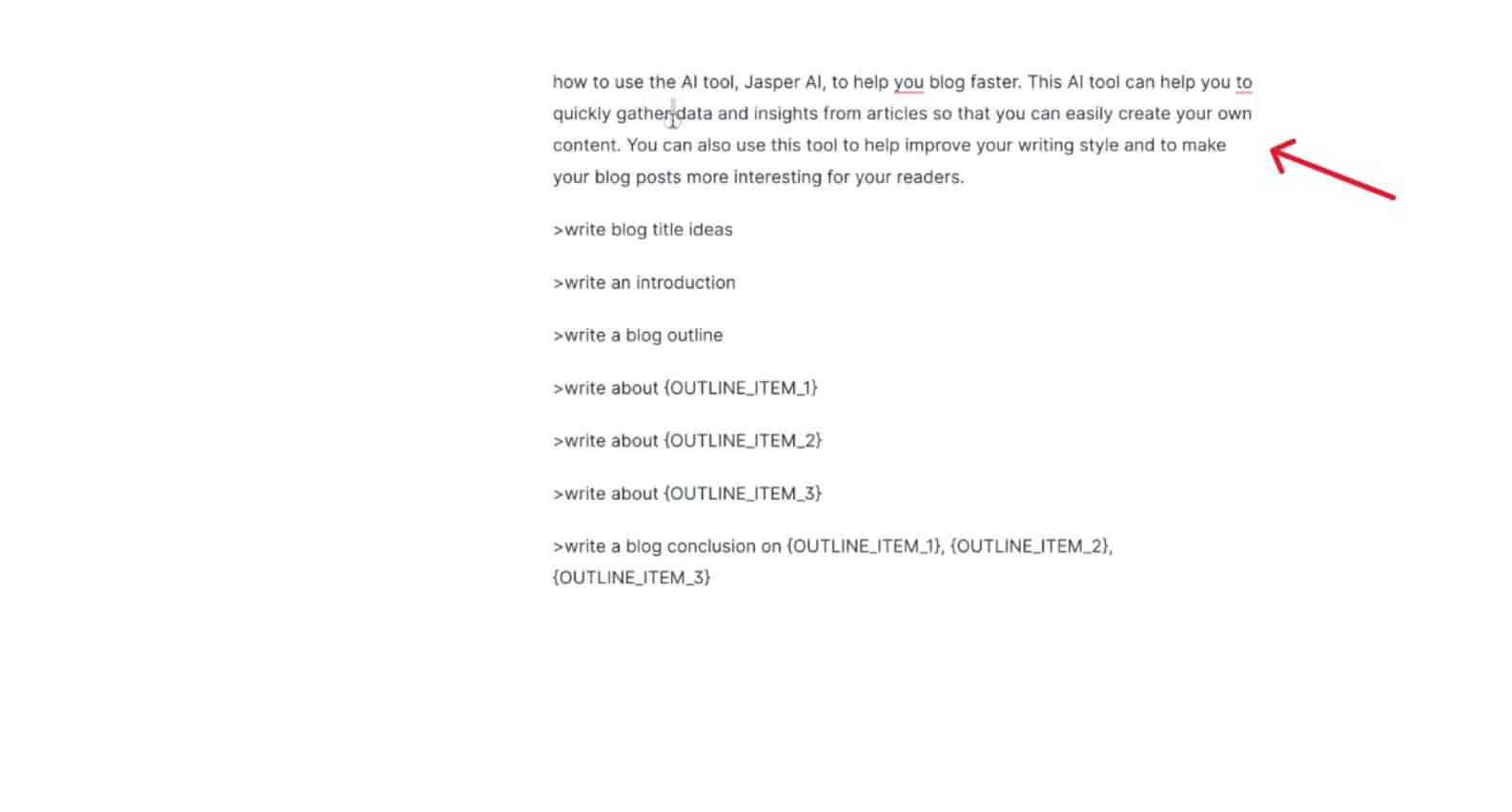 Jasper recipe result